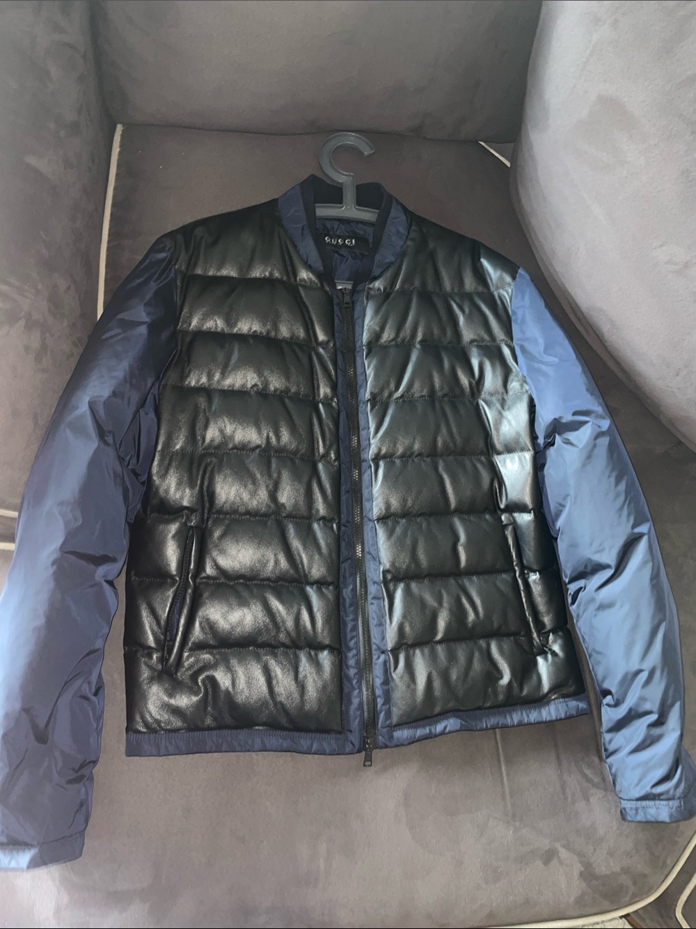 Gucci Men’s Black & Navy Puffer Jacket